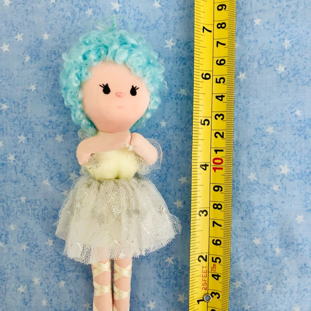 Ballerina rag VTG 7” doll.